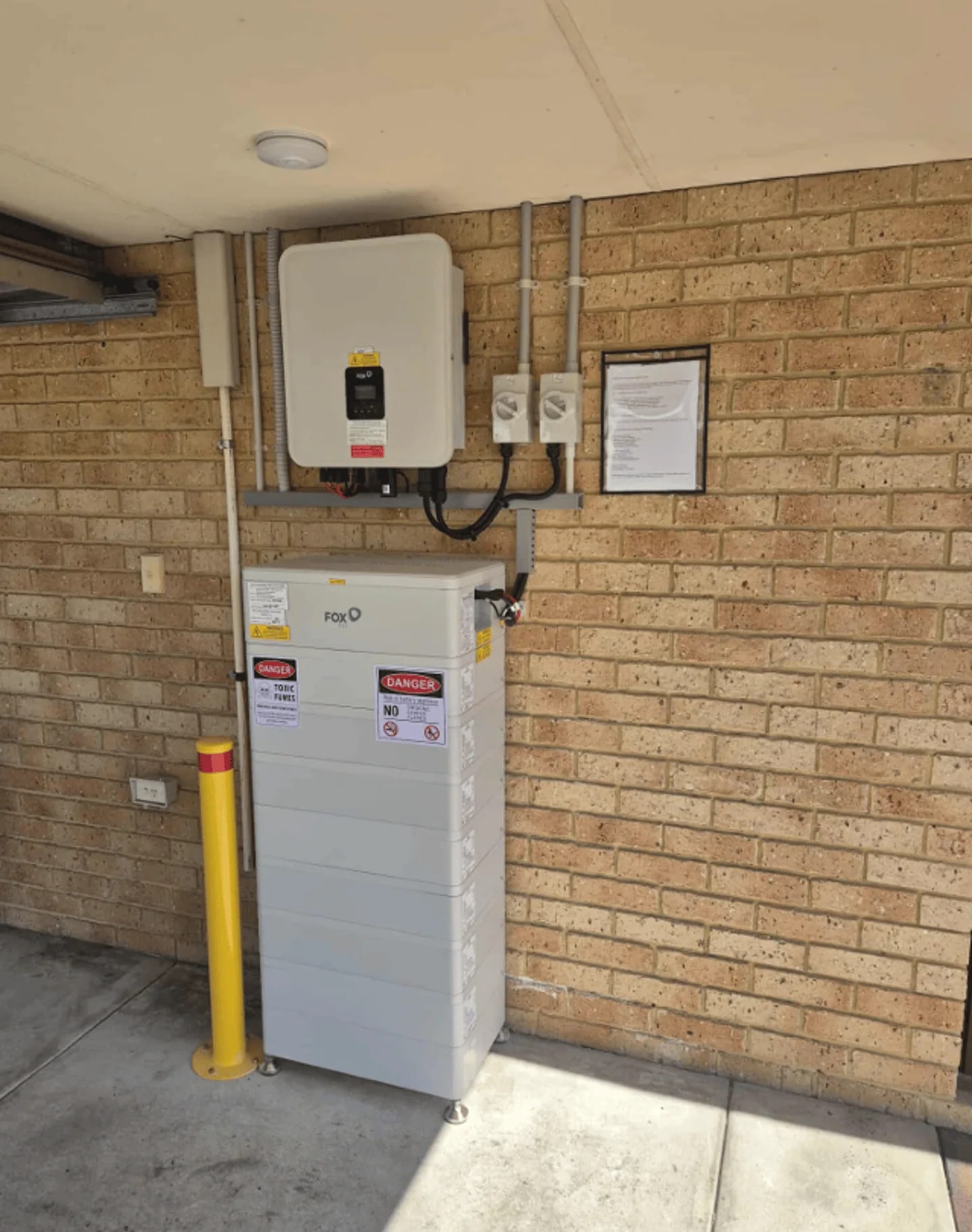 FoxESS battery and inverter installed by Perth Solar and Air
